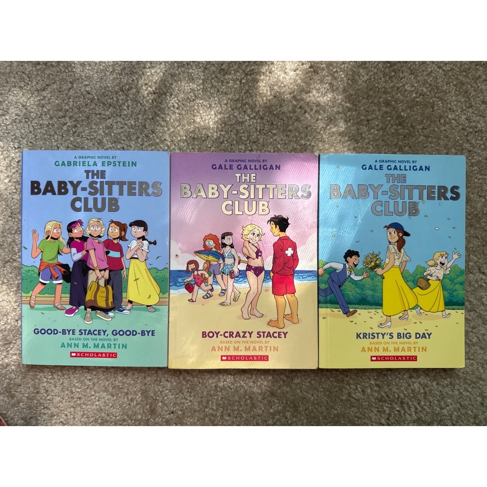 The Baby-Sitters Club Graphic Novel Lot of 3 Scholastic Ann M Martin Softcover